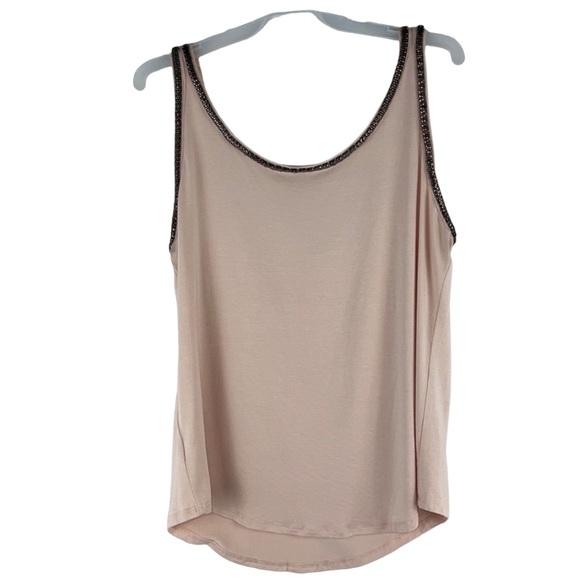 Adrianna Papell Metal Trim Tank Top Sz:M - Picture 2 of 9